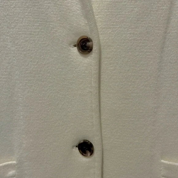 J. Crew Ivory Mercantile Sweater Blazer with Button Detail - Picture 3 of 6